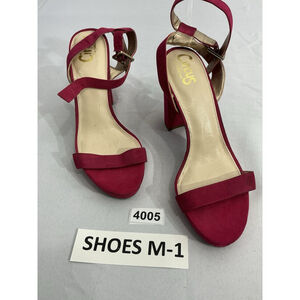 Womans Circus By Sam Edelman Sandals 10 Pink Open Toe Ankle Strap Block Heel